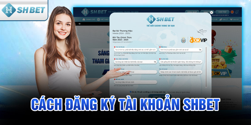 Cách đăng ký tài khoản SHBET